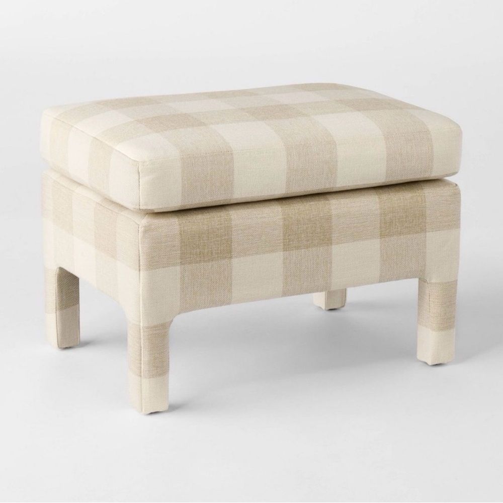 Bellfield Fully Upholstered Ottoman - Threshold™ designed with Studio McGee